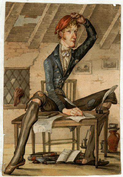 صورة شخصية (حبر ، قلم رصاص ومرحاض على ورق) بواسطة إيتون ستانارد باريت